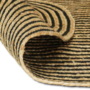 Vidaxx Teppich Natur und Schwarz 205 x 305 cm Jute - afbeelding 3