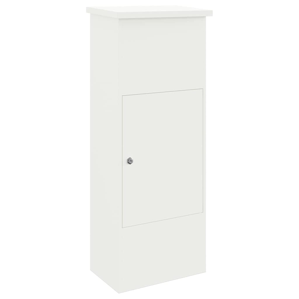 Vidaxx Paketeinsatzbox mit Aufbewahrung weiß 44,5 x 29 x 110,5 cm Stahl