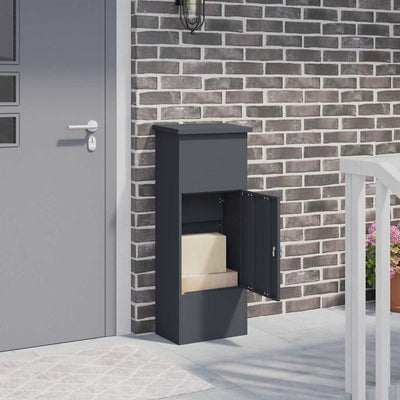 Vidaxx Paketeinsatzbox mit Schloss Anthrazit 44,5 x 29 x 110,5 cm Stahl