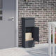 Vidaxx Paketeinsatzbox mit Schloss Anthrazit 44,5 x 29 x 110,5 cm Stahl