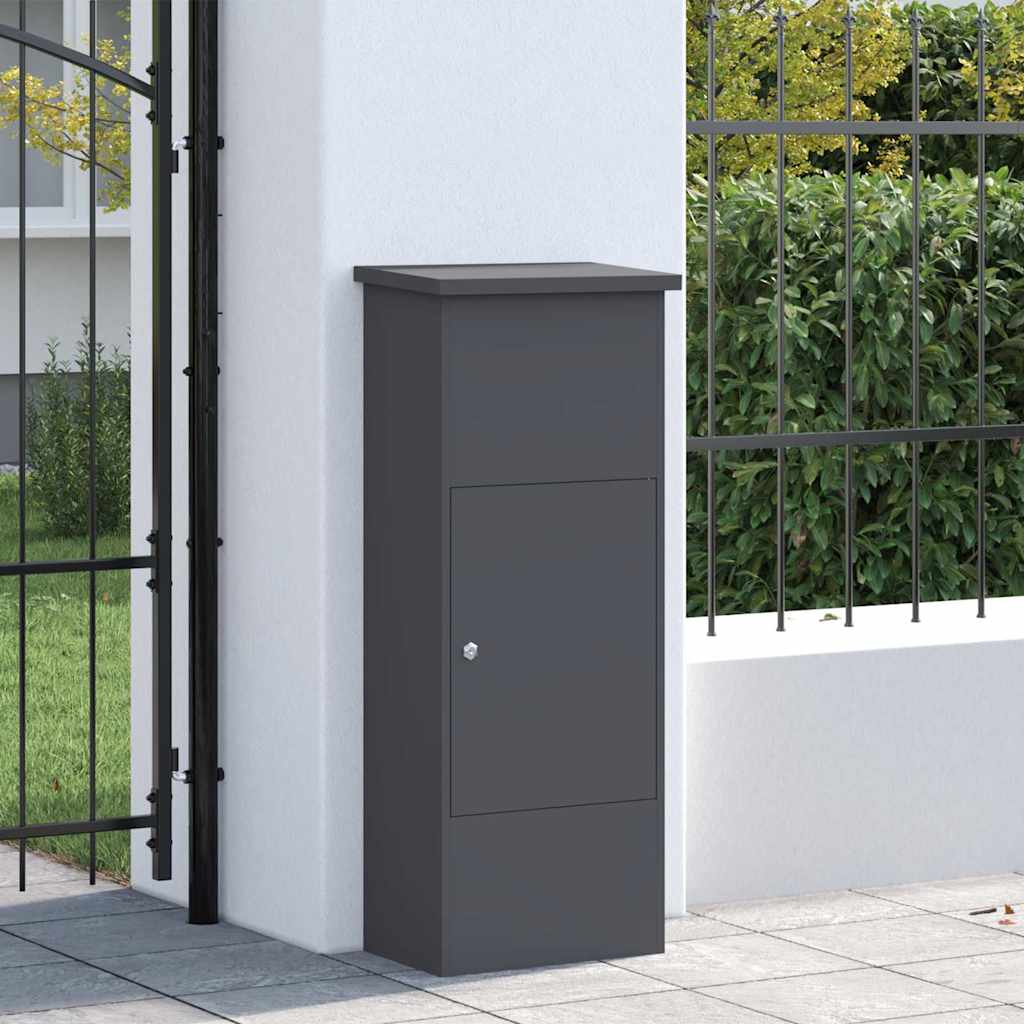 Vidaxx Paketeinsatzbox mit Schloss Anthrazit 44,5 x 29 x 110,5 cm Stahl