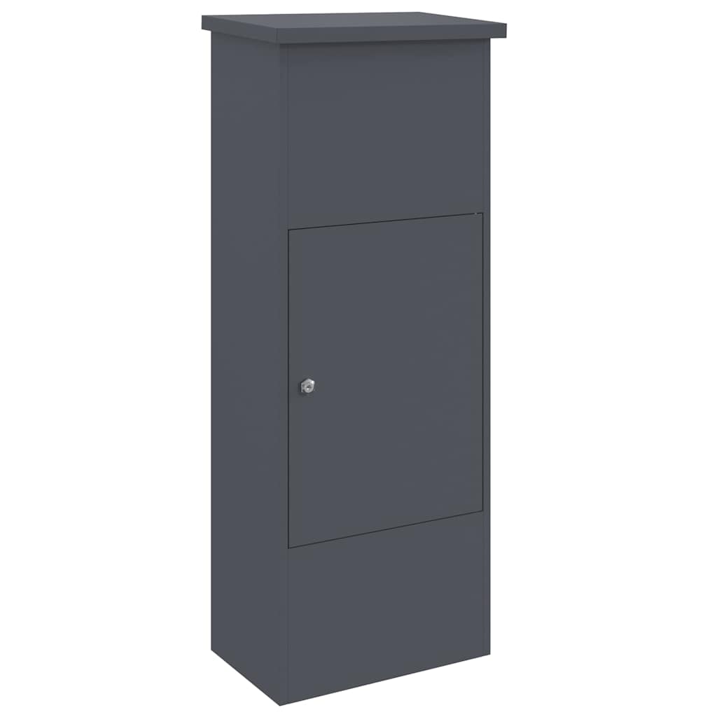 Vidaxx Paketeinsatzbox mit Schloss Anthrazit 44,5 x 29 x 110,5 cm Stahl
