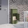 Vidaxx Beipackzettel olivgrün 44,5 x 29 x 110,5 cm Stahl