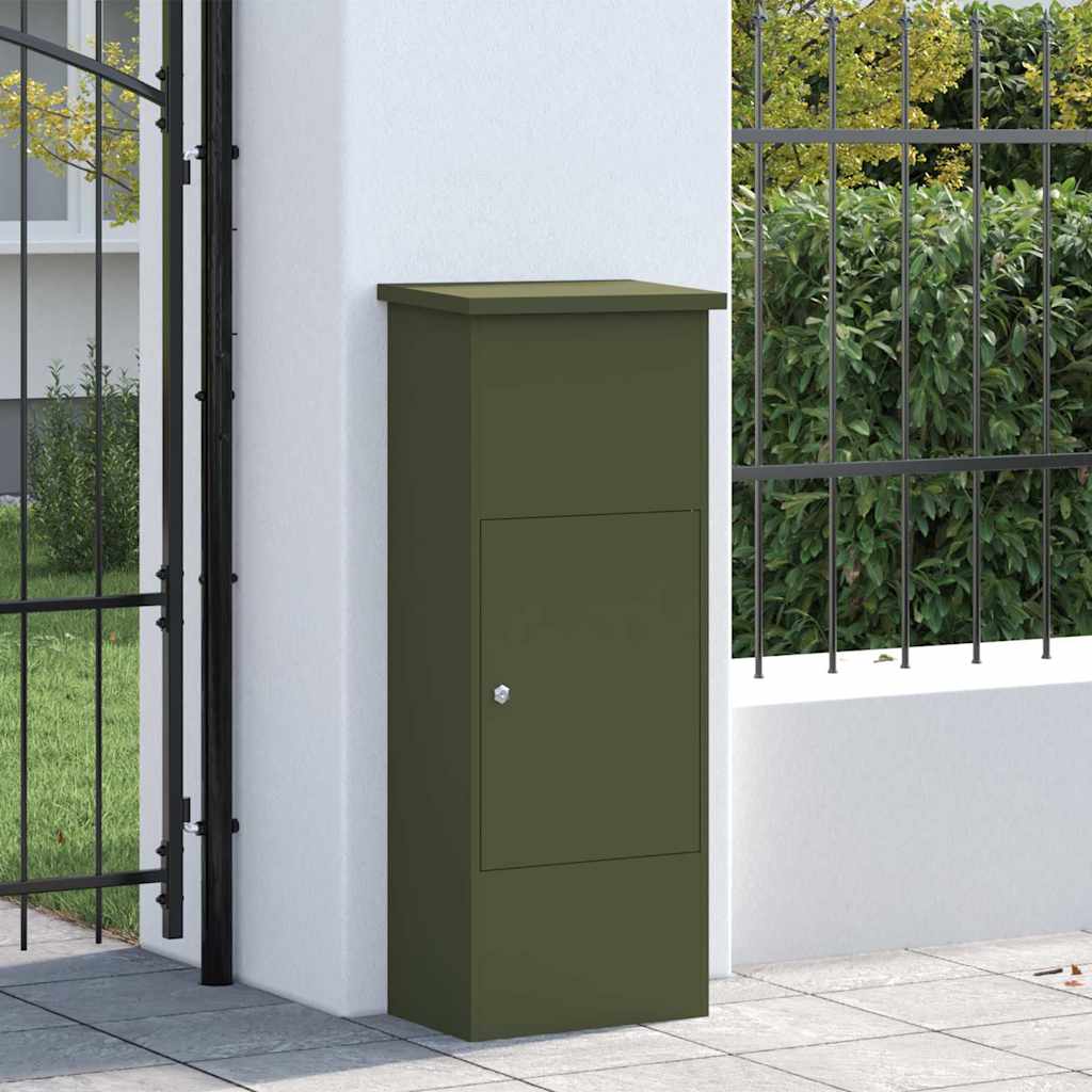 Vidaxx Beipackzettel olivgrün 44,5 x 29 x 110,5 cm Stahl