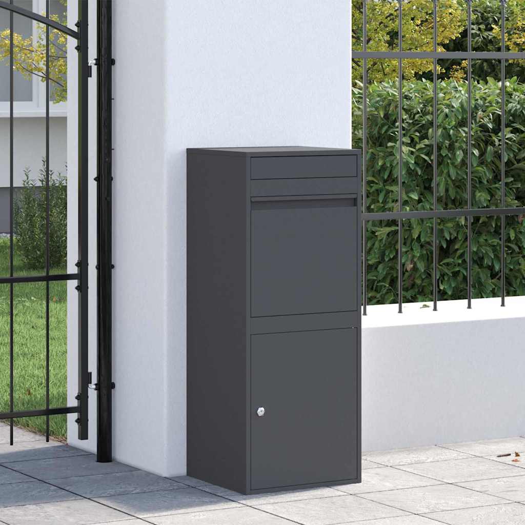 Vidaxx Paketeinsatzbox mit Aufbewahrung Anthrazit 41 x 38 x 103 cm Stahl