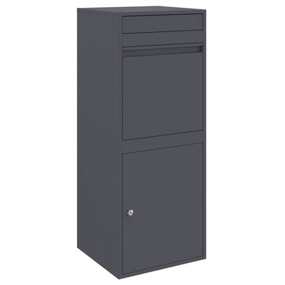 Vidaxx Paketeinsatzbox mit Aufbewahrung Anthrazit 41 x 38 x 103 cm Stahl