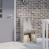 Vidaxx Paketbeilagebox Silber 47,5 x 38 x 59 cm Edelstahl - afbeelding 1