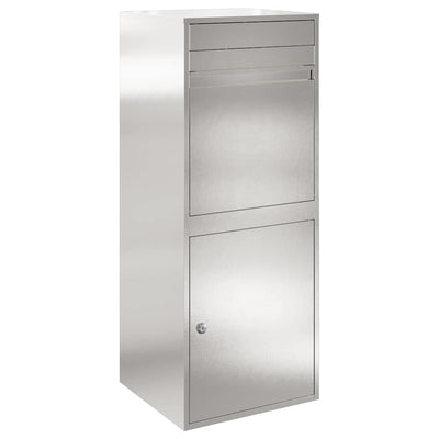 Vidaxx Paketbeilagebox Silber 47,5 x 38 x 59 cm Edelstahl