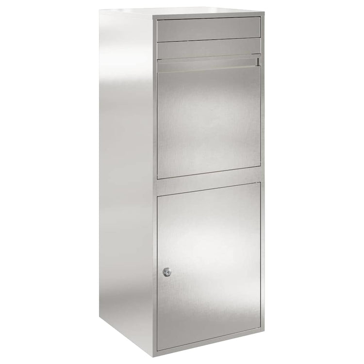 Vidaxx Paketbeilagebox Silber 47,5 x 38 x 59 cm Edelstahl