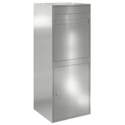 Vidaxx Paketeinsatzbox schwarz 41 x 38 x 103 cm verzinkter Stahl