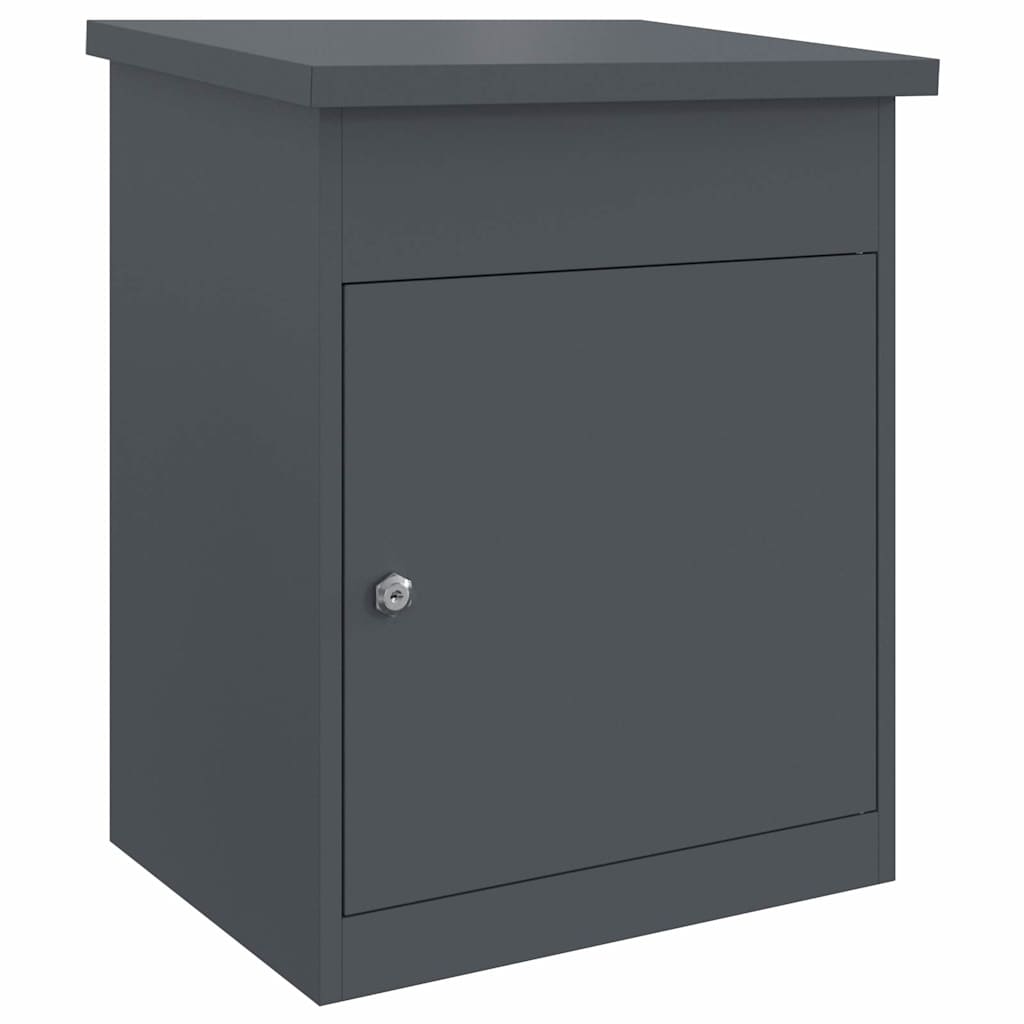Vidaxx Paketeinsatzbox mit Aufbewahrung Anthrazit 47,5 x 38 x 59 cm Stahl