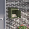 Vidaxx Paketeinsatzbox mit Aufbewahrung olivgrün 47,5 x 38 x 59 cm Stahl