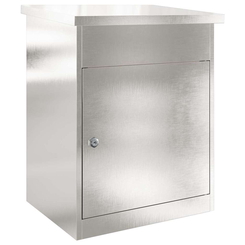 Vidaxx Paketbeilagebox Silber 47,5 x 38 x 59 cm Edelstahl