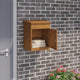 Vidaxl Paketbeilagebox rostig 47,5 x 38 x 59 cm Cortenstahl