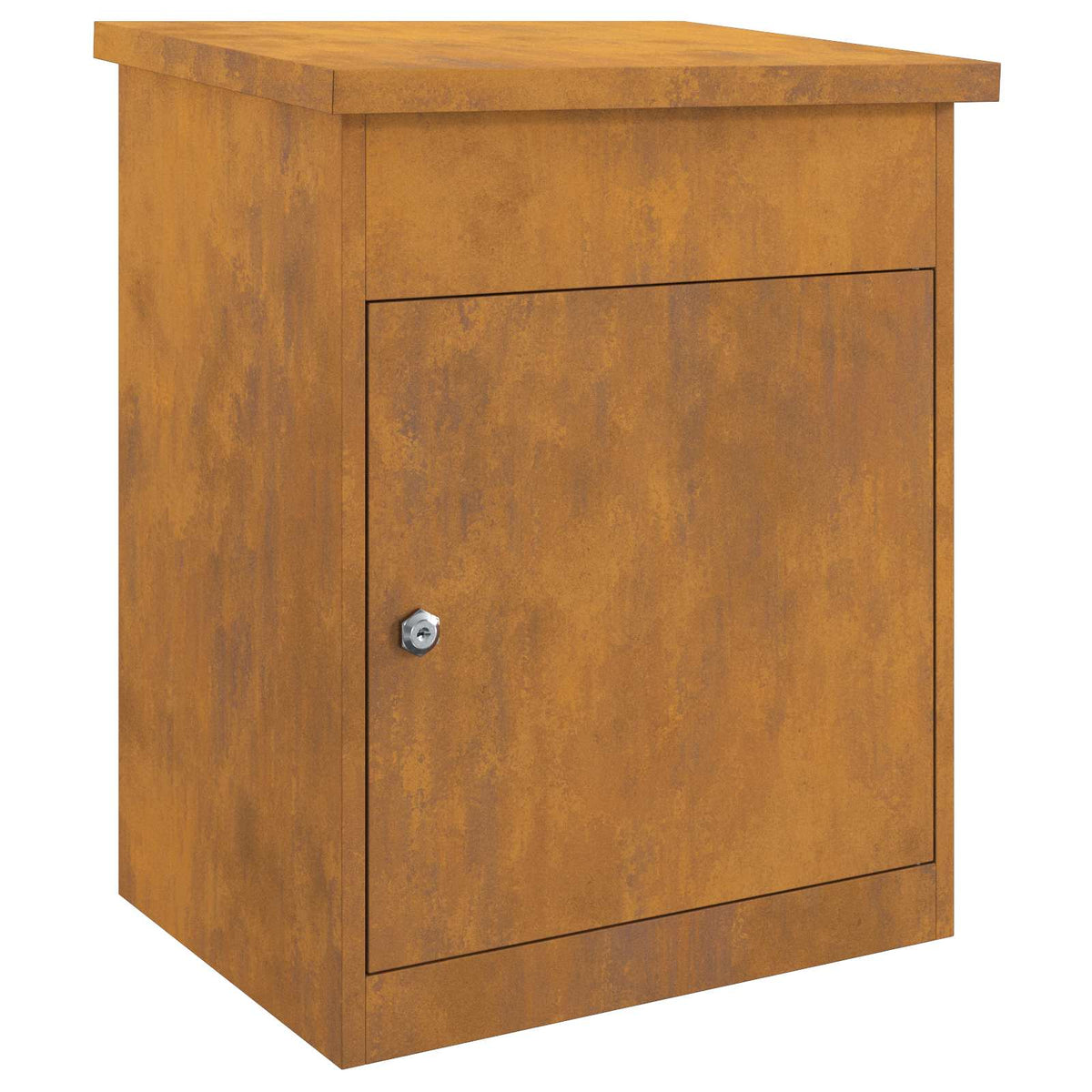 Vidaxl Paketbeilagebox rostig 47,5 x 38 x 59 cm Cortenstahl