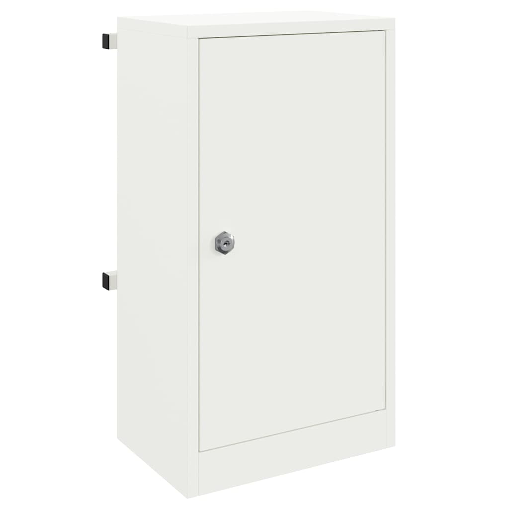 Vidaxx Briefkasten mit Aufbewahrung mit Tür weiß 30 x 20 x 55 cm aus Stahl