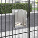 Vidaxx Briefkasten mit Aufbewahrung Silber 30 x 20 x 55 cm Edelstahl