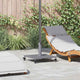 Vidaxx Sonnenschirmständer dunkelgraue Holzoptik 45 x 45 x 31,5 cm