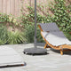 Vidaxx Sonnenschirmständer dunkelgraue Holzoptik 48 x 48 x 32 cm