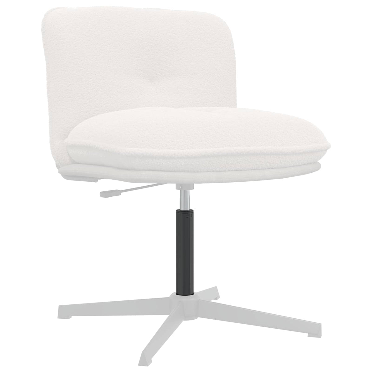 Vidaxx Bürostuhl Gasflasche Schwarz 355-540 mm Eisen