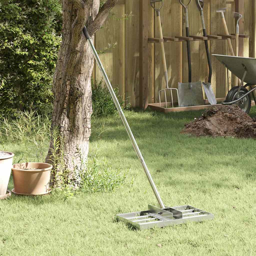 Vidaxx Gartenrechen Silber 45 x 25 x 200 cm Edelstahl