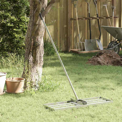Vidaxx Gartenrechen Silber 75 x 25 x 200 cm Edelstahl