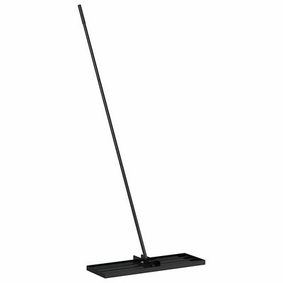 Vidaxx Gartenrechen schwarz 75 x 25 x 200 cm pulverbeschichteter Stahl