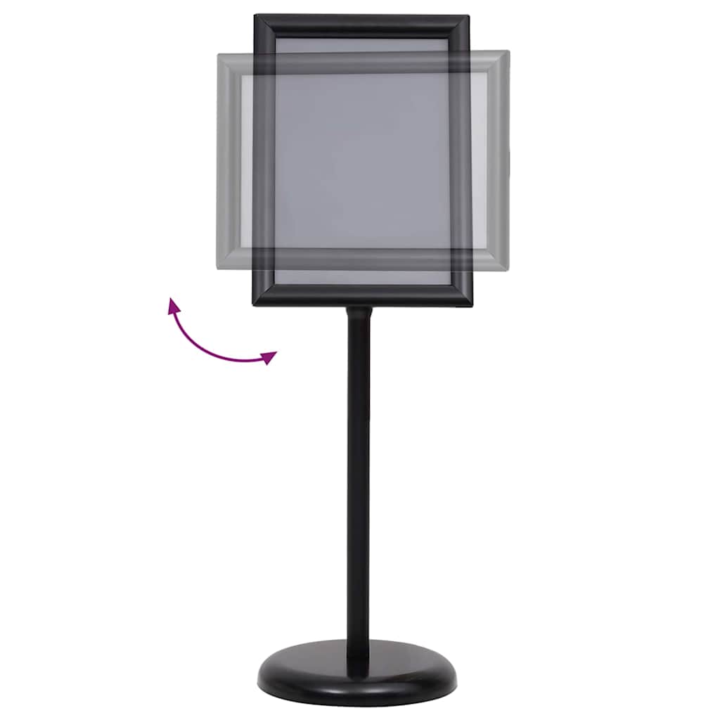 Vidaxx Posterständer 2 Stück schwarz 32,7 x 24 x 108 cm Aluminium