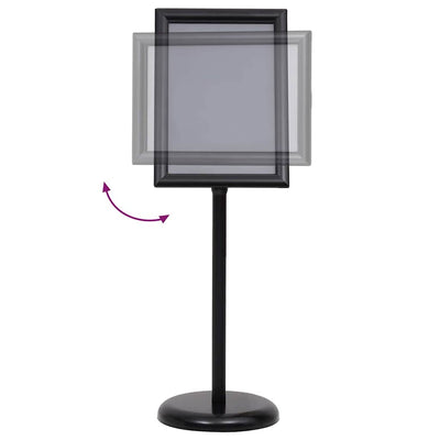 Vidaxx Posterständer 2 Stück schwarz 32,7 x 24 x 108 cm Aluminium