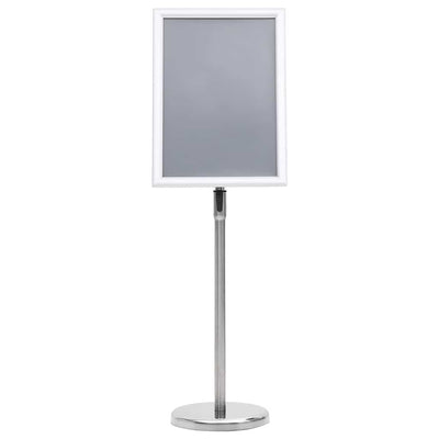 Vidaxx Posterständer 2 Stück Silber 32,7 x 24 x 108 cm Aluminium