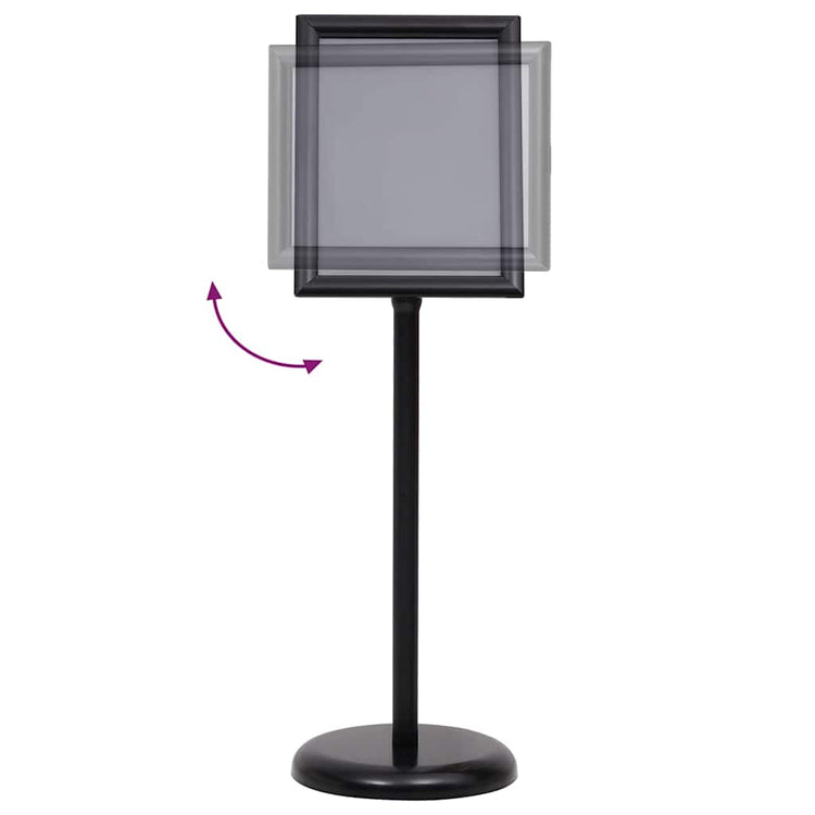 Vidaxx Posterständer 2 Stück schwarz 32,7 x 24 x 108 cm Aluminium