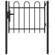 Vidaxx Zauntor mit Schloss grau 103 x 250 cm pulverbeschichteter Stahl - afbeelding 2
