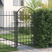 Vidaxx Zauntor mit Schloss grau 100 x 175 cm pulverbeschichteter Stahl - afbeelding 1