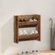 VidaXL Schuhschrank mit Regal Altholz 60 x 18 x 60 cm Holzwerkstoff