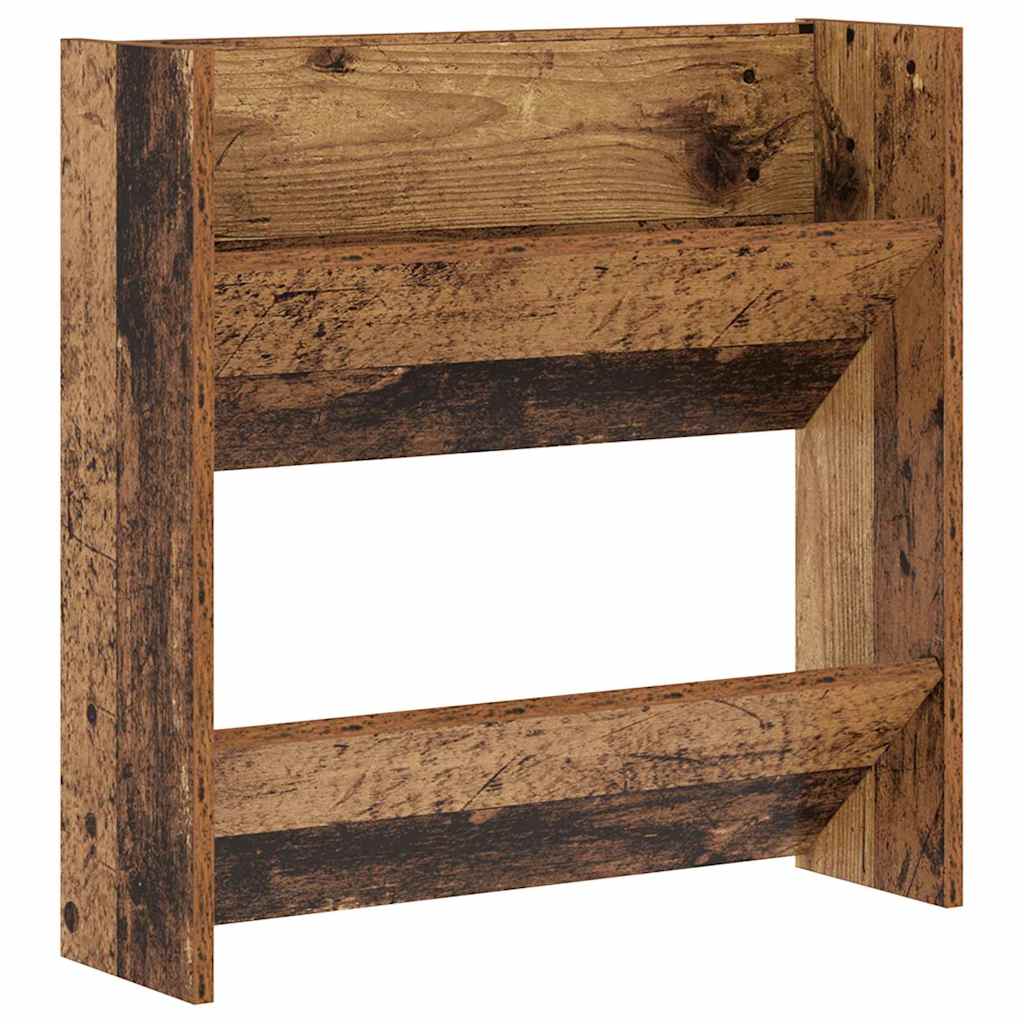 VidaXL Schuhschrank mit Regal Altholz 60 x 18 x 60 cm Holzwerkstoff