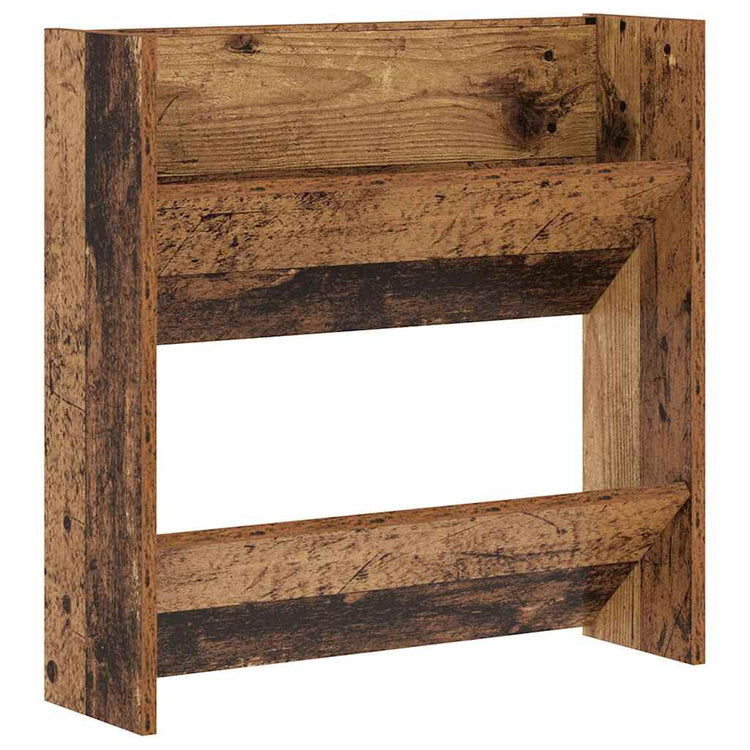VidaXL Schuhschrank mit Regal Altholz 60 x 18 x 60 cm Holzwerkstoff