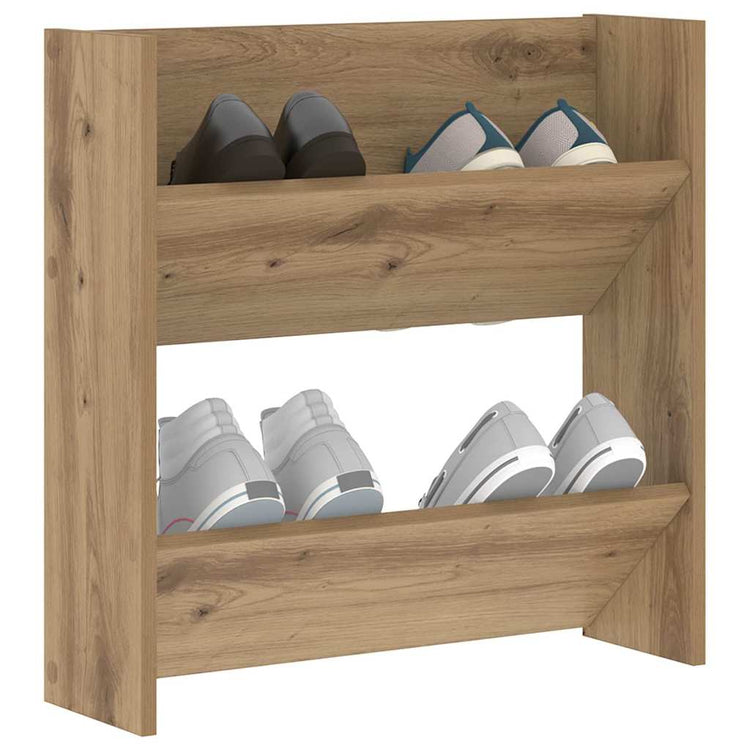 Vidaxx Schuhschrank Artisan Eiche 60 x 18 x 60 cm Holzwerkstoff