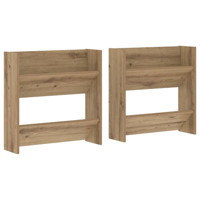 VidaXL Schuhschrank 2 Stk. Artisan Eiche 60 x 18 x 60 cm Holzwerkstoff