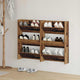 VidaXL Schuhschrank 2 Stk. Altholz 60 x 18 x 90 cm verarbeitetes Holz