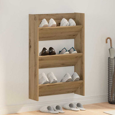 Vidaxx Schuhschrank Artisan Eiche 60 x 18 x 90 cm Holzwerkstoff