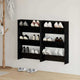 Vidaxx Schuhschrank 2 Stk. Schwarze Eiche 60 x 18 x 90 cm Holzwerkstoff