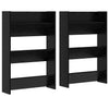Vidaxx Schuhschrank 2 Stk. Schwarze Eiche 60 x 18 x 90 cm Holzwerkstoff