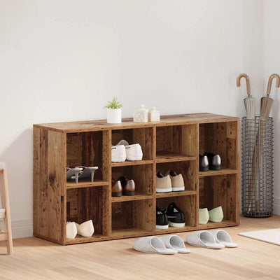 Vidaxl Schuhbank mit Ablage Altholz 103 x 30 x 54,5 cm Holzwerkstoff