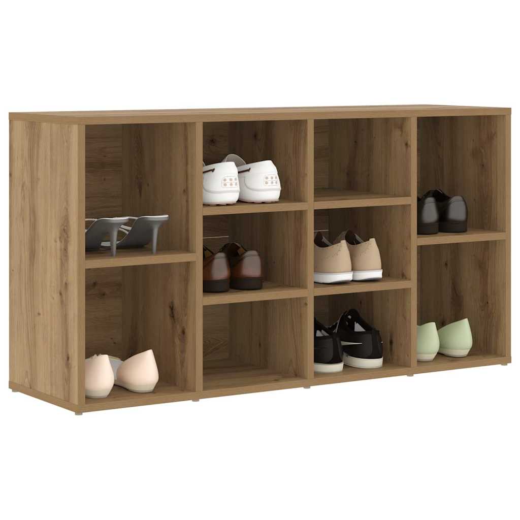 Vidaxx Schuhbank Artisan Eiche 103 x 30 x 54,5 cm aus handgefertigtem Holz