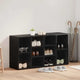 Vidaxx Schuhbank Eiche schwarz 103 x 30 x 54,5 cm Holzwerkstoff