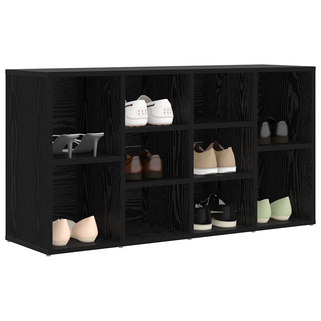 Vidaxx Schuhbank Eiche schwarz 103 x 30 x 54,5 cm Holzwerkstoff
