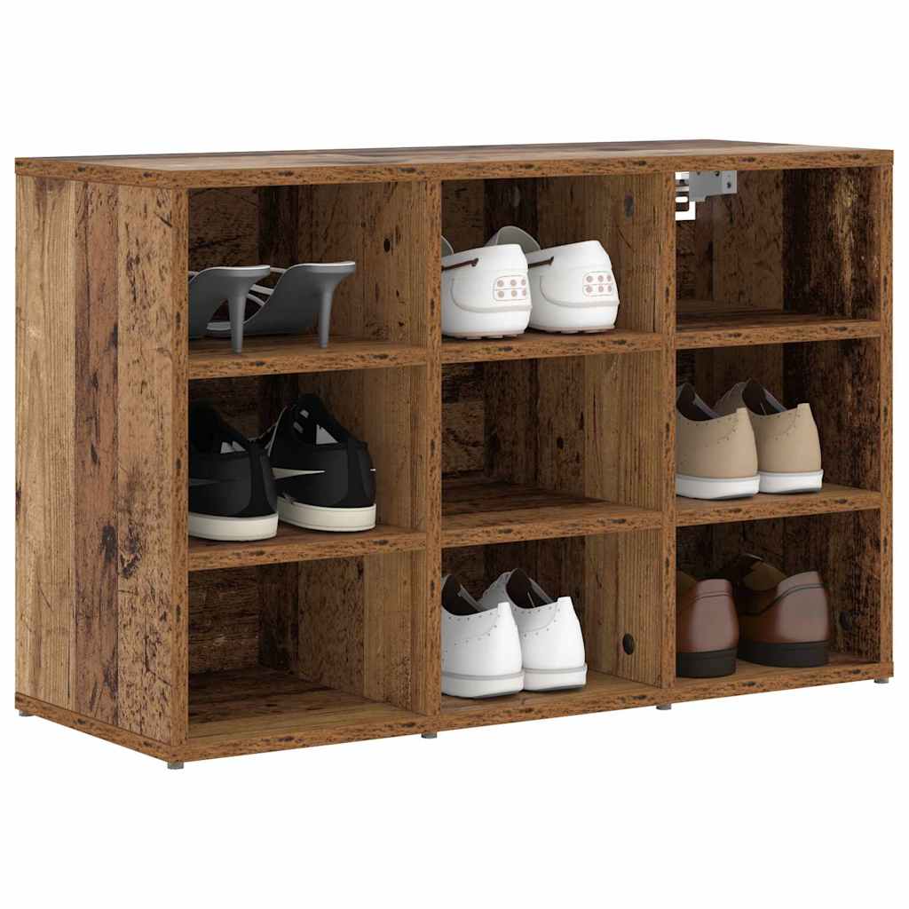 Vidaxx Schuhschrank mit Regal Altholz 77,5 x 30 x 51 cm Holzwerkstoff