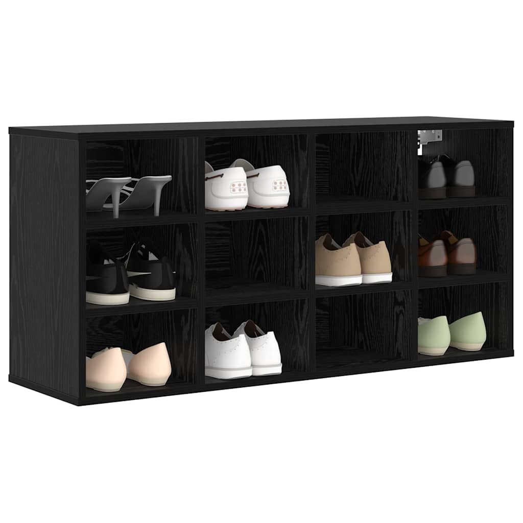 VidaXL Schuhschrank schwarze Eiche 103 x 30 x 51 cm Holzwerkstoff