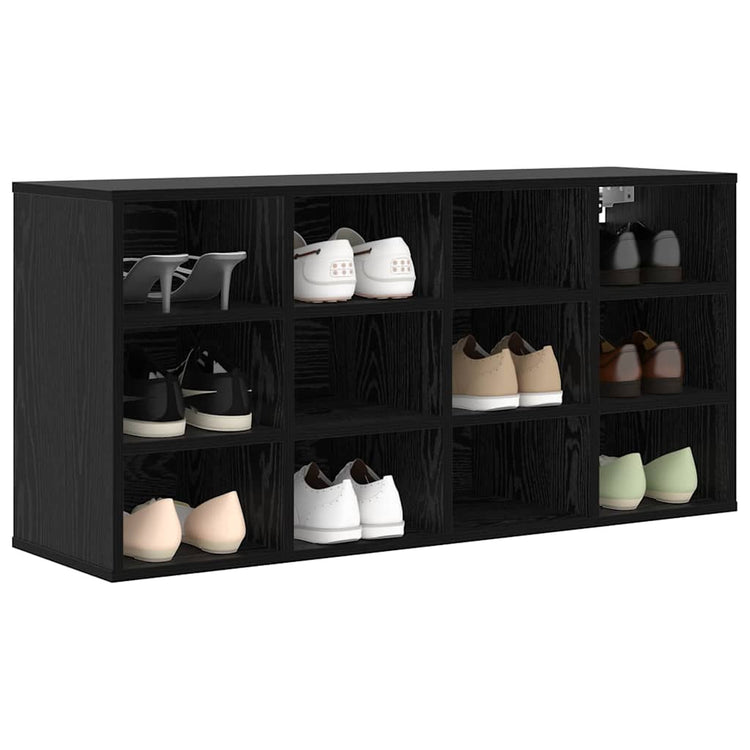 VidaXL Schuhschrank schwarze Eiche 103 x 30 x 51 cm Holzwerkstoff