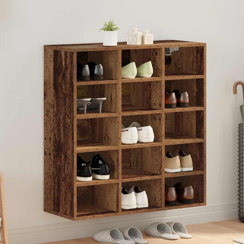 Vidaxx Schuhschrank mit Regal Altholz 77,5 x 30 x 83,5 cm Holzwerkstoff